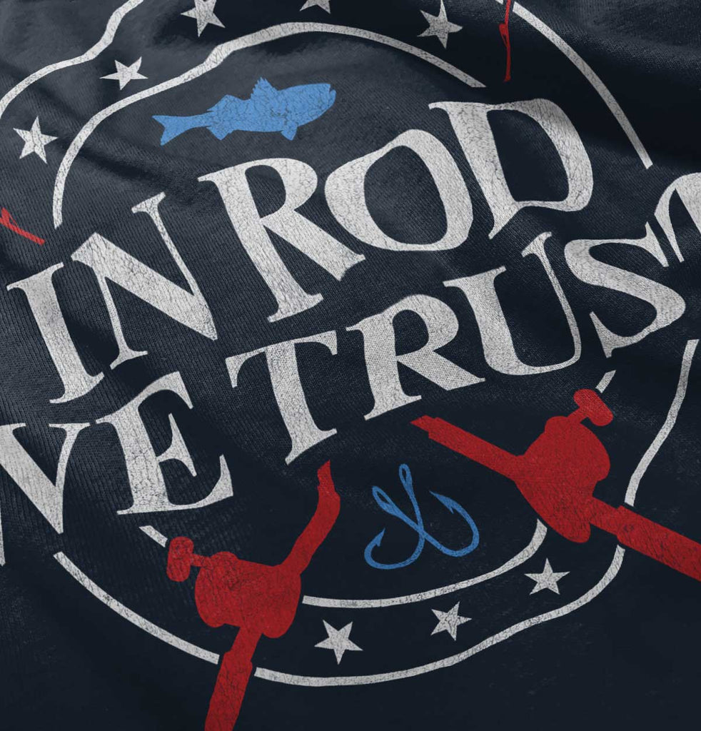 In Rod We Trust Pullover Hoodie-Direct To Garment Print-Brisco Baby