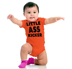 Ass Kicker Romper Bodysuit-Direct To Garment Print-Brisco Baby