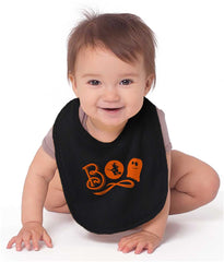 Boo Ghost Infant Baby Bib-Direct To Garment Print-Brisco Baby
