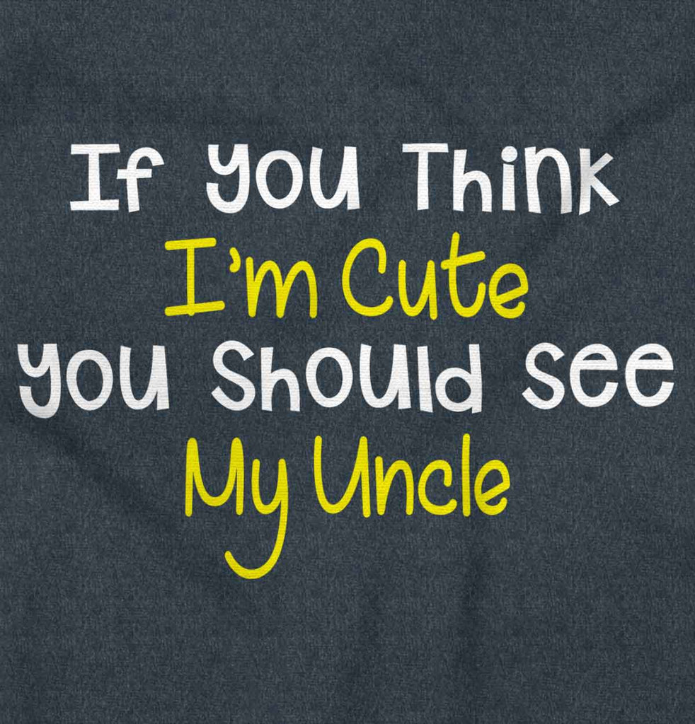 See My Uncle Football Romper Bodysuit-Direct To Garment Print-Brisco Baby