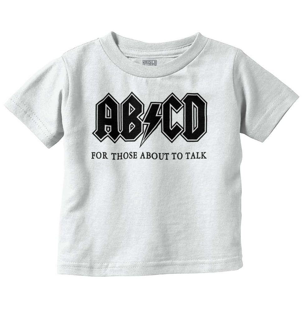 AB CD Infant Toddler T Shirt-Direct To Garment Print-Brisco Baby