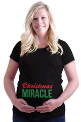 Christmas Miracle Maternity T-Shirt-Direct To Garment Print-Brisco Baby