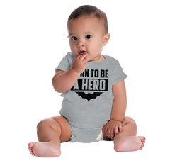 Born Batman Romper Bodysuit-Misc-Brisco Baby