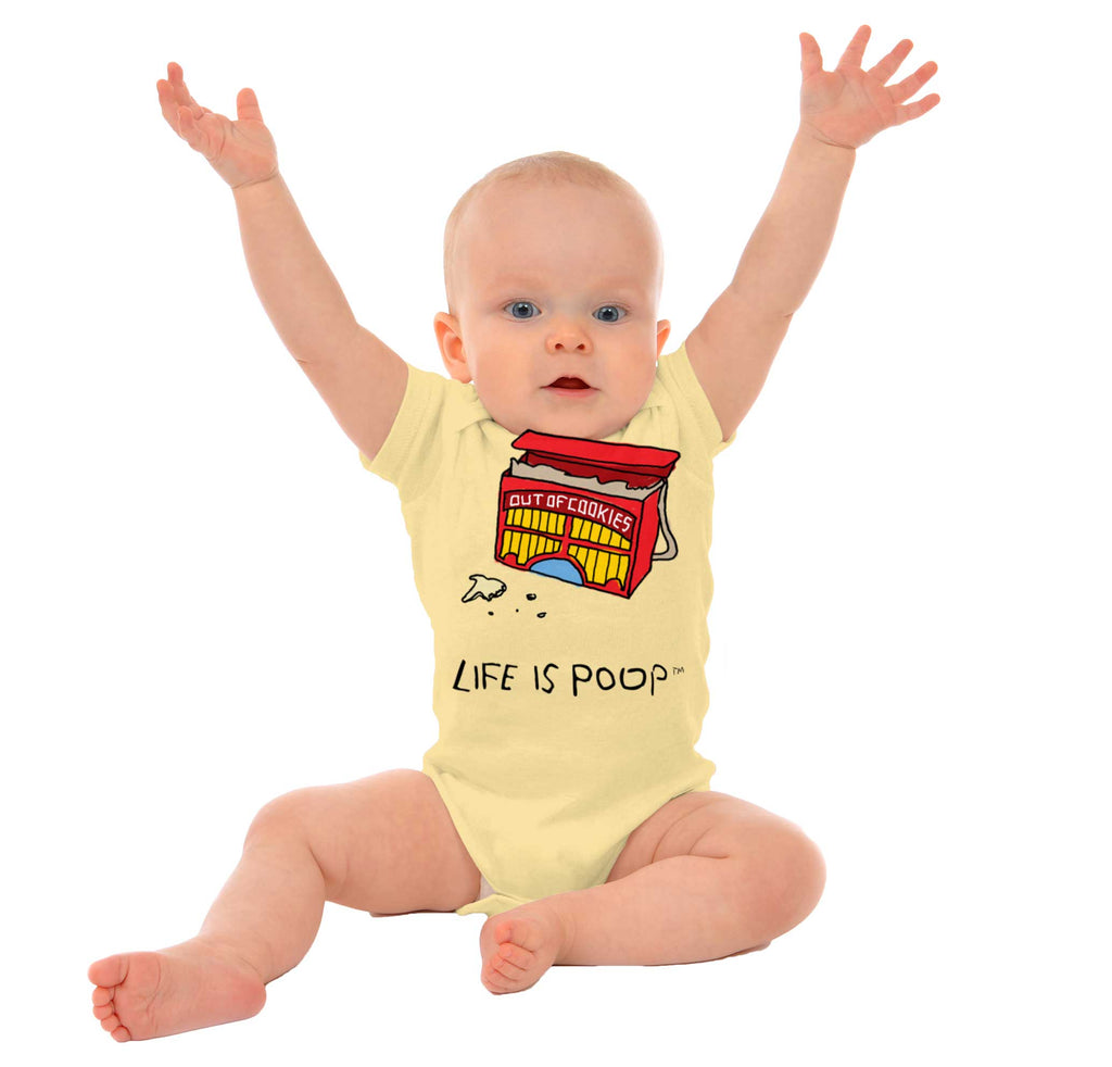 Out of Cookies Romper Bodysuit-Direct To Garment Print-Brisco Baby