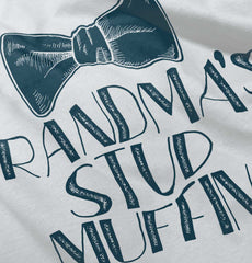 Grandma's Stud Muffin Infant Toddler T Shirt-Direct To Garment Print-Brisco Baby