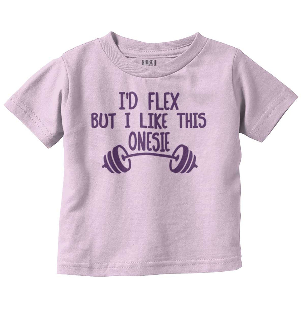 I'd Flex Infant Toddler T Shirt-Direct To Garment Print-Brisco Baby
