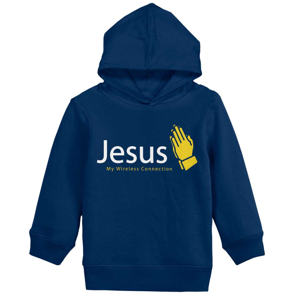 Jesus Connection Toddler Pullover Hoodie-Direct To Garment Print-Brisco Baby