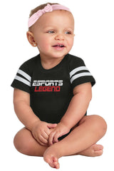 Sports Legend Professional Gamer Football Romper Bodysuit-Direct To Garment Print-Brisco Baby