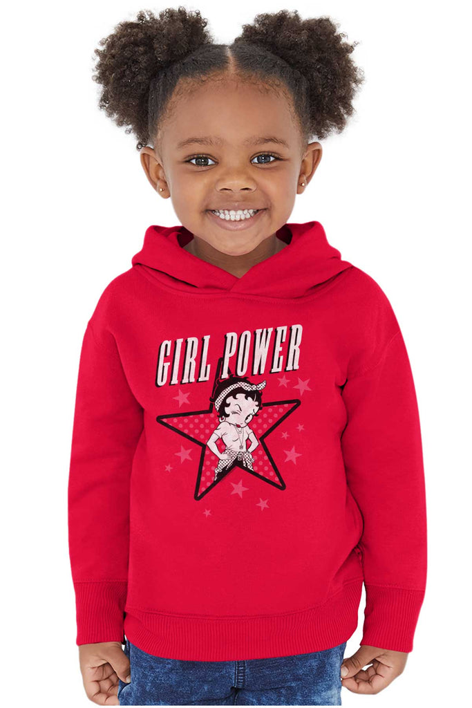 Superwoman Betty Toddler Pullover Hoodie-Direct To Garment Print-Brisco Baby