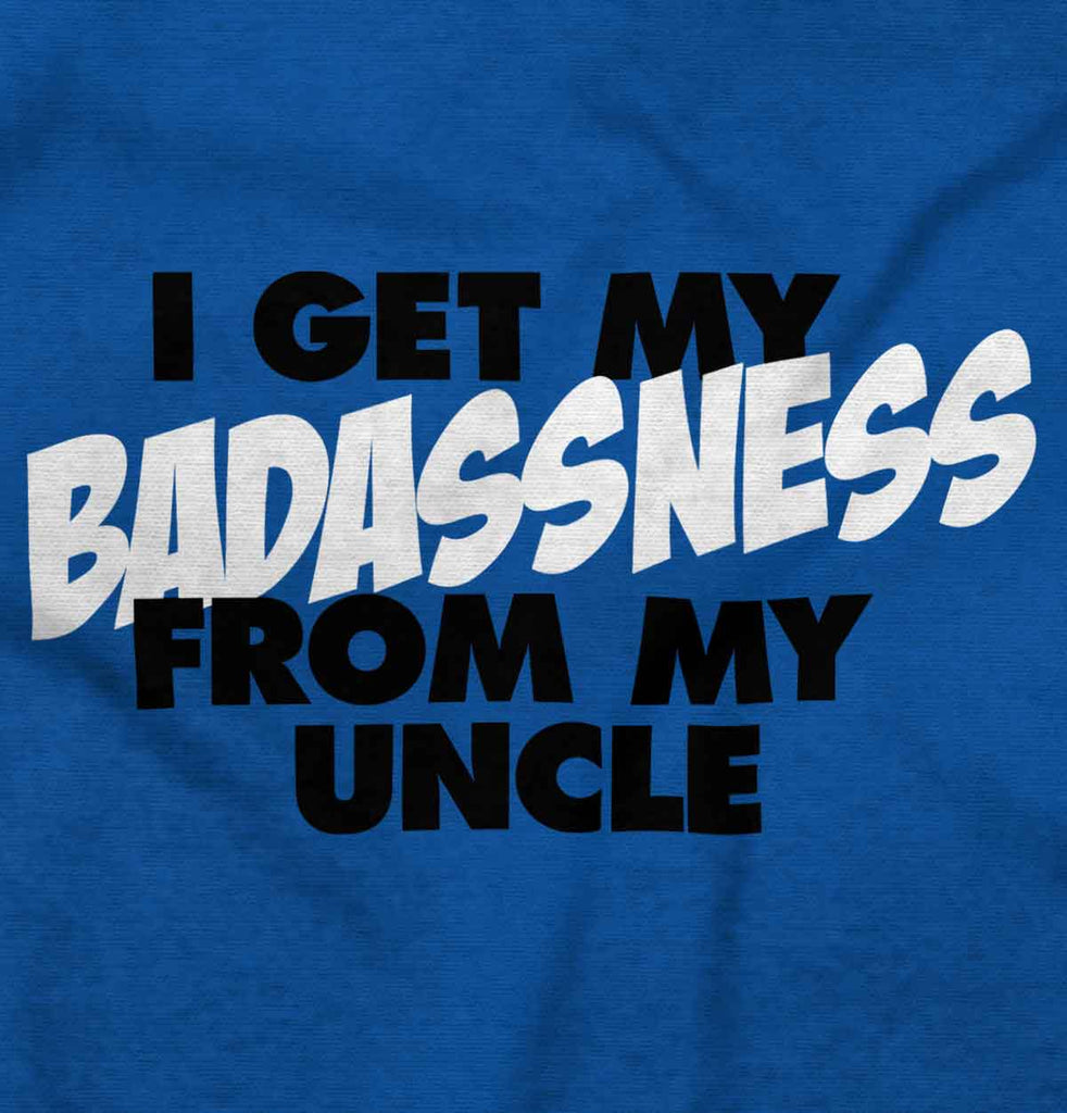 Badass Uncle Ringer Romper Bodysuit-Direct To Garment Print-Brisco Baby