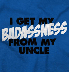 Badass Uncle Ringer Romper Bodysuit-Direct To Garment Print-Brisco Baby