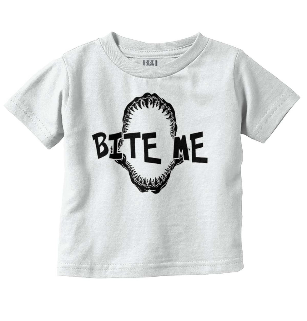 Bite Me Infant Toddler T Shirt-Direct To Garment Print-Brisco Baby
