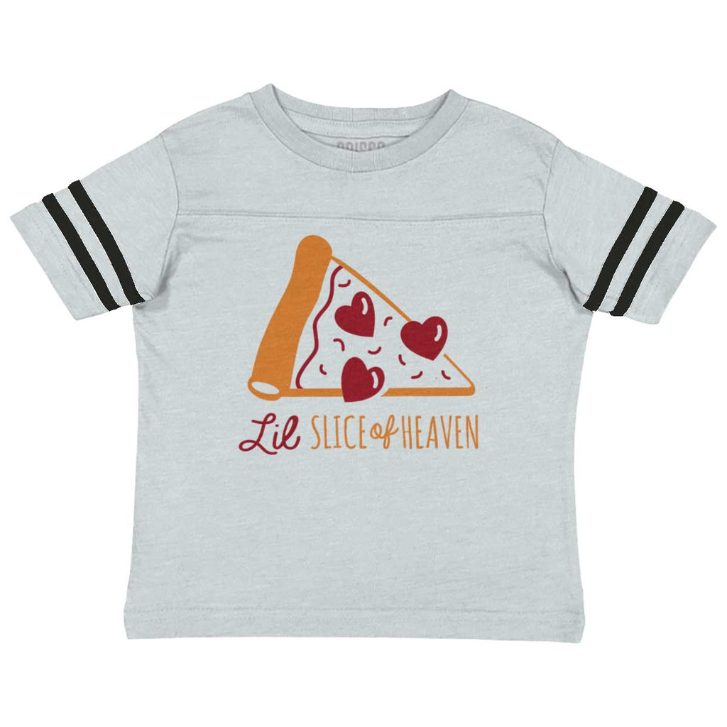 Slice Of Heaven Toddler Football Jersey Tee-Direct To Garment Print-Brisco Baby