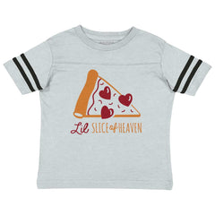 Slice Of Heaven Toddler Football Jersey Tee-Direct To Garment Print-Brisco Baby