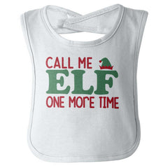 Call Me Elf Infant Baby Bib-Direct To Garment Print-Brisco Baby