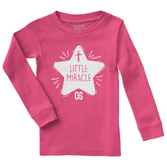 Little Miracle Solid Baby Pajama Top-Direct To Garment Print-Brisco Baby