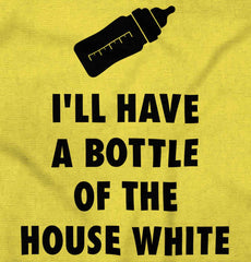 House White Romper Bodysuit-Direct To Garment Print-Brisco Baby