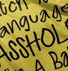 Watch The Language Romper Bodysuit-Direct To Garment Print-Brisco Baby