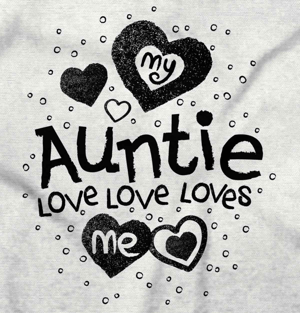 Auntie Loves Me Romper Bodysuit-Direct To Garment Print-Brisco Baby