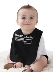 Diaper Loading Infant Baby Bib-Direct To Garment Print-Brisco Baby