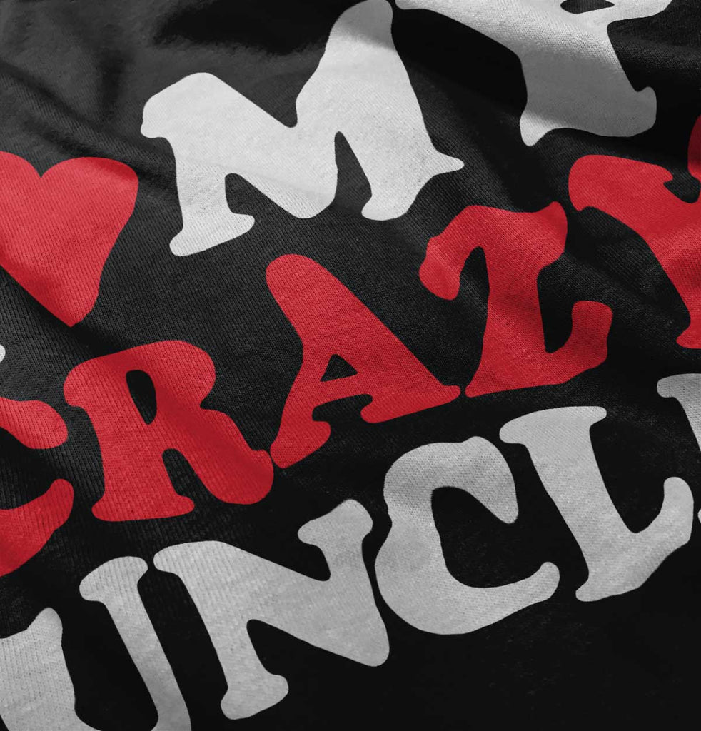 My Crazy Uncle Infant Baby Bib-Direct To Garment Print-Brisco Baby