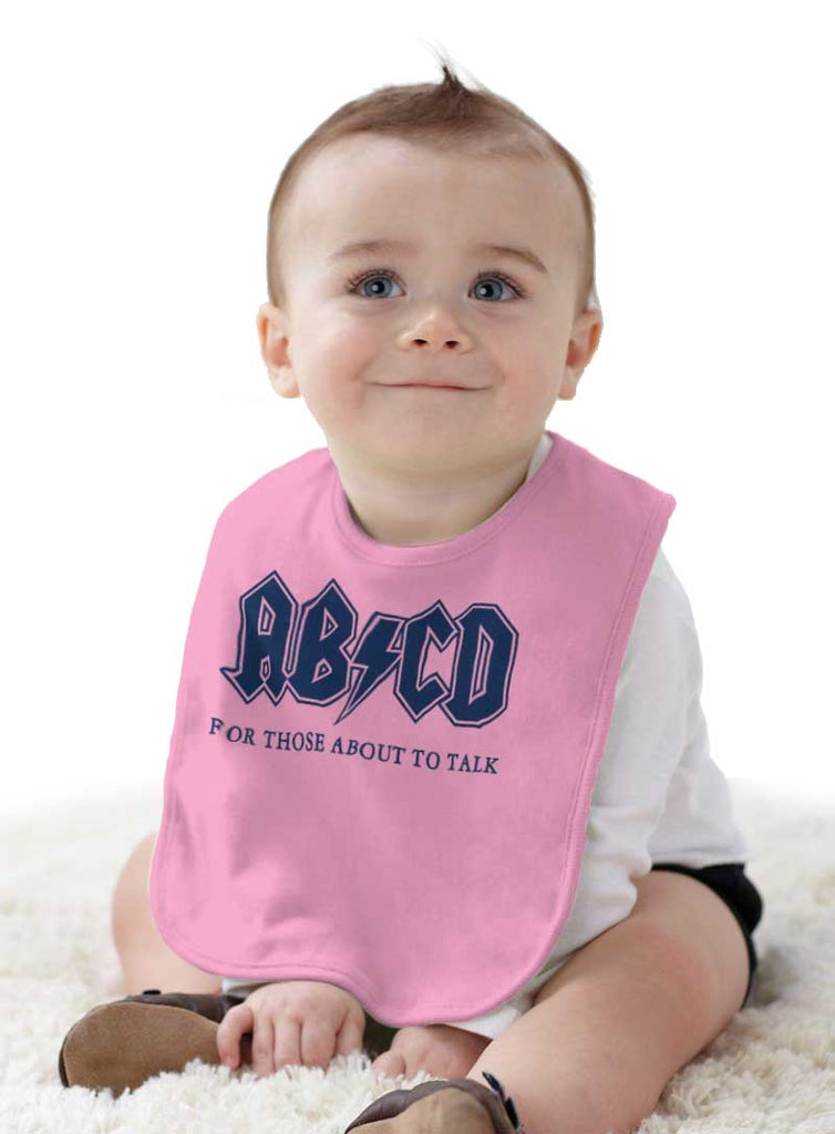 AB CD Infant Baby Bib-Direct To Garment Print-Brisco Baby