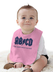 AB CD Infant Baby Bib-Direct To Garment Print-Brisco Baby