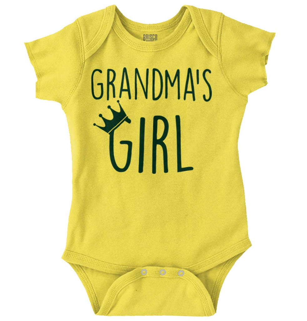Grandma's Girl Romper Bodysuit-Direct To Garment Print-Brisco Baby
