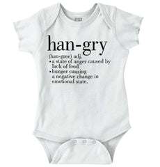 Hangry Definition Romper Bodysuit-Direct To Garment Print-Brisco Baby