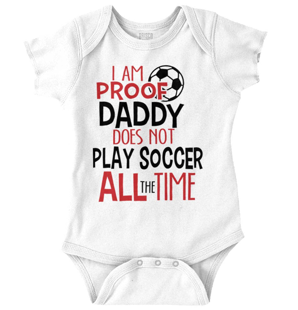 Soccer Dad Romper Bodysuit-Direct To Garment Print-Brisco Baby
