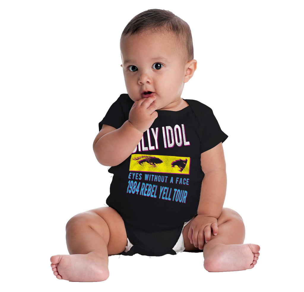 Eyes Without A Face Romper Bodysuit-Direct To Garment Print-Brisco Baby