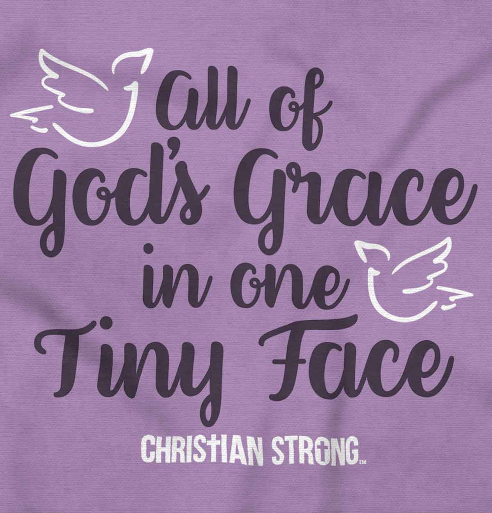 Gods Grace Tiny Face Toddler Ruffle Bottom Tee-Direct To Garment Print-Brisco Baby