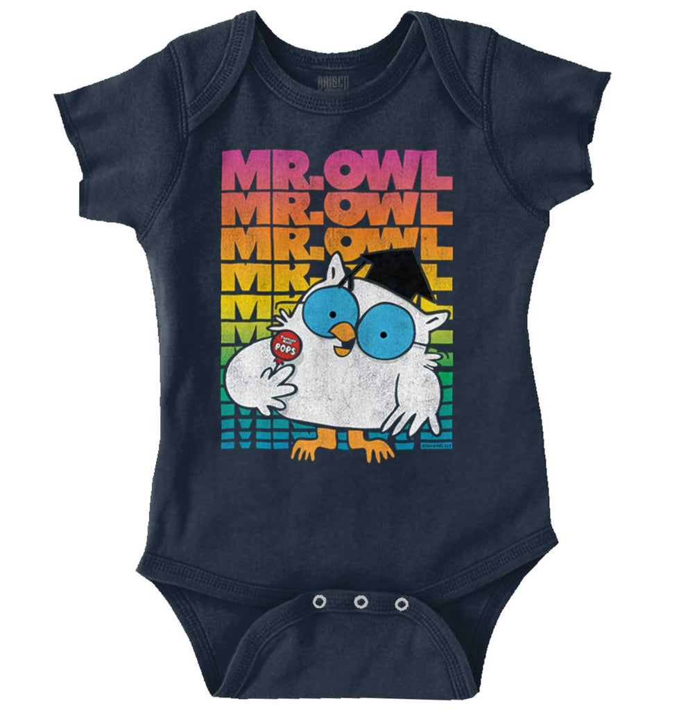 Mr Owl Romper Bodysuit-Direct To Garment Print-Brisco Baby