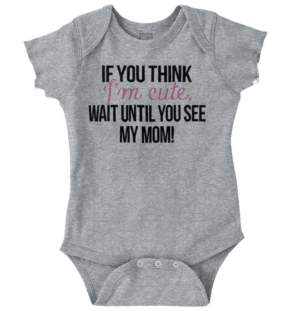 Im Cute Romper Bodysuit-Direct To Garment Print-Brisco Baby