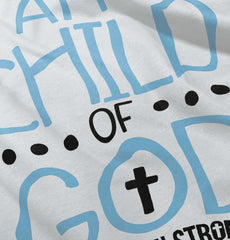 Cross Of God Toddler Ruffled Trim T-Shirt-Direct To Garment Print-Brisco Baby