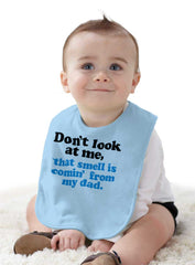 Smell From Dad Infant Baby Bib-Direct To Garment Print-Brisco Baby
