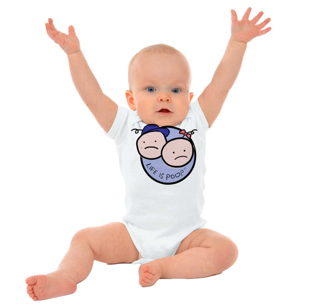 Boy and Girl Logo Romper Bodysuit-Direct To Garment Print-Brisco Baby