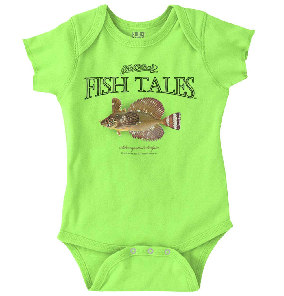 Silverspotted Sculpin Romper Bodysuit-Direct To Garment Print-Brisco Baby