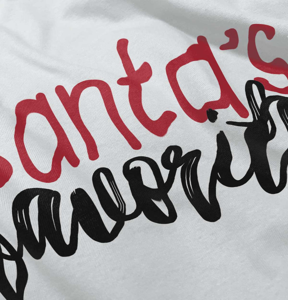 Santa's Favorite Infant Baby Bib-Direct To Garment Print-Brisco Baby