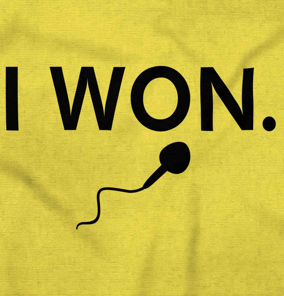 Won The Race Romper Bodysuit-Direct To Garment Print-Brisco Baby