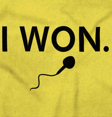 Won The Race Romper Bodysuit-Direct To Garment Print-Brisco Baby