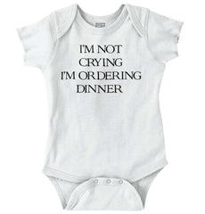 I'm Not Crying Romper Bodysuit-Direct To Garment Print-Brisco Baby