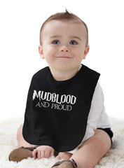 Mudblood And Proud Infant Baby Bib-Direct To Garment Print-Brisco Baby