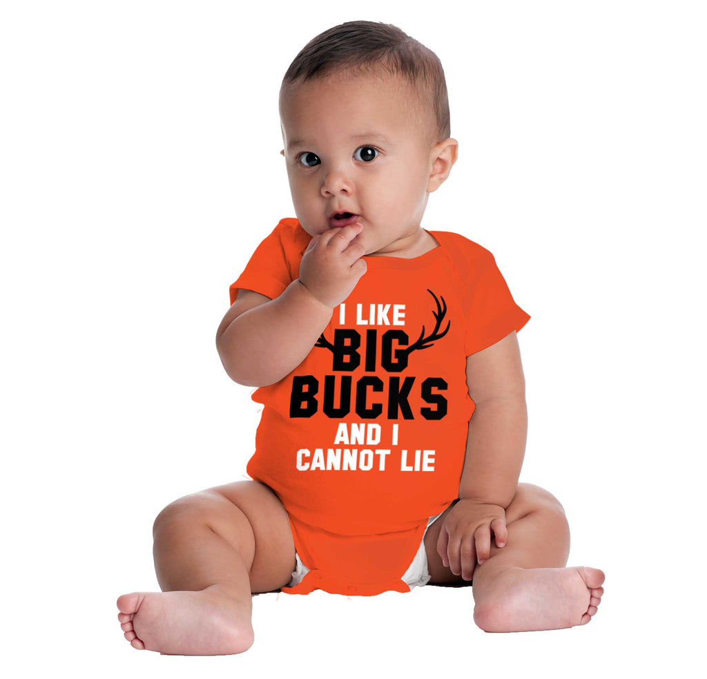 I Like Big Bucks Romper Bodysuit-Direct To Garment Print-Brisco Baby