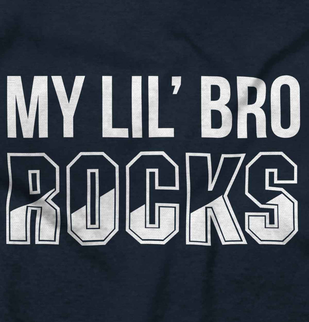 My Lil' Bro Rocks Infant Toddler T Shirt-Direct To Garment Print-Brisco Baby