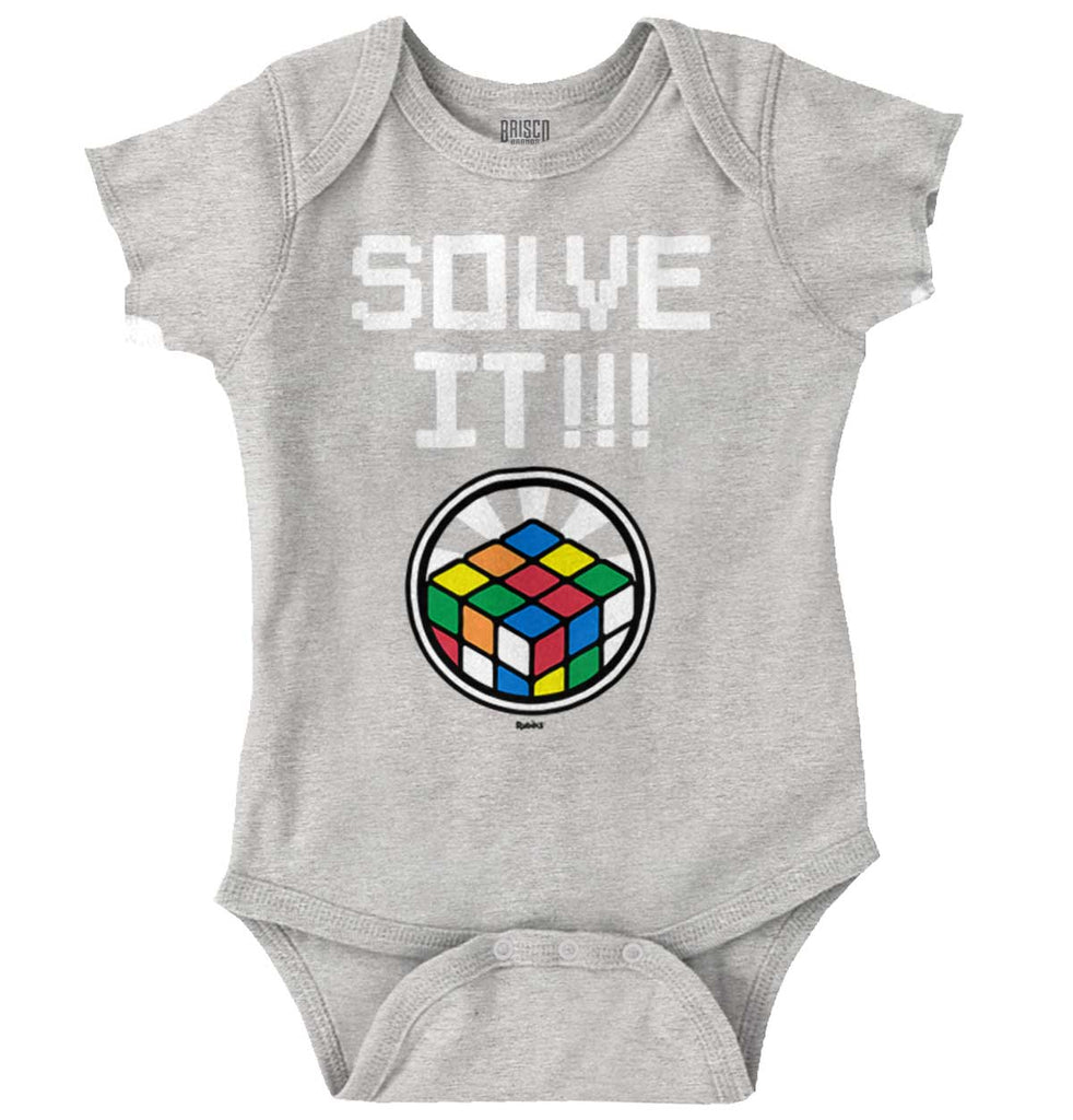 Solve It Romper Bodysuit-Direct To Garment Print-Brisco Baby