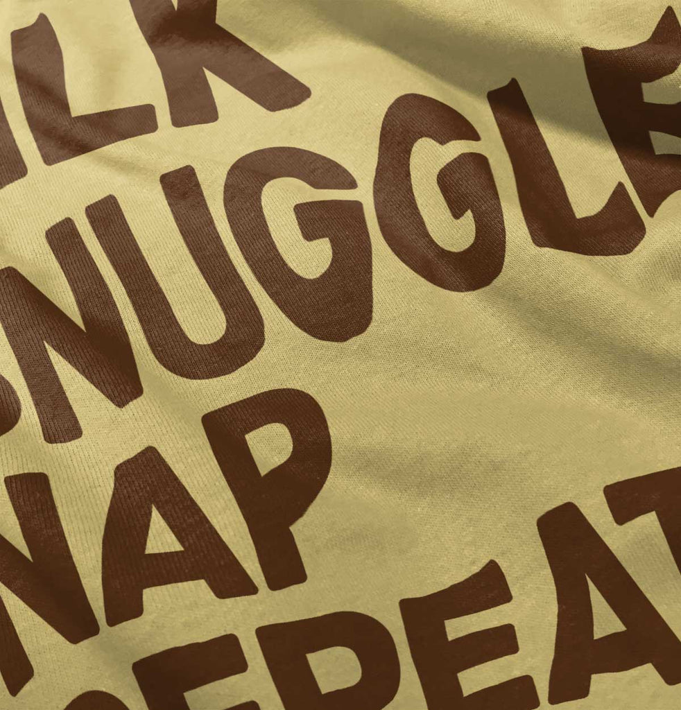 Milk Snuggle Nap Infant Toddler T Shirt-Direct To Garment Print-Brisco Baby