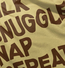 Milk Snuggle Nap Infant Toddler T Shirt-Direct To Garment Print-Brisco Baby
