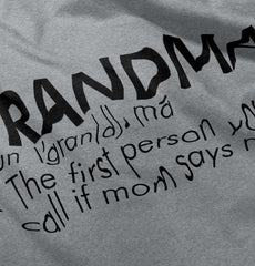 Grandma Defined Infant Toddler T Shirt-Direct To Garment Print-Brisco Baby