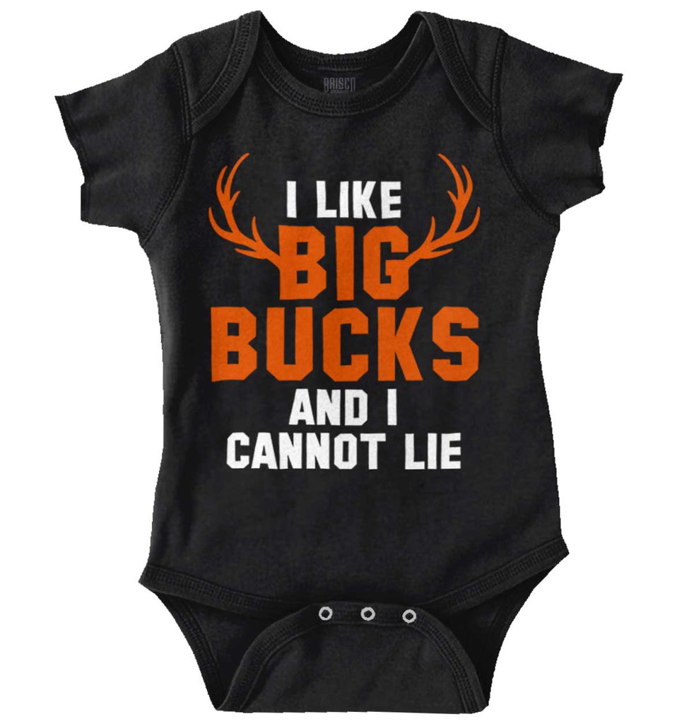 I Like Big Bucks Romper Bodysuit-Direct To Garment Print-Brisco Baby